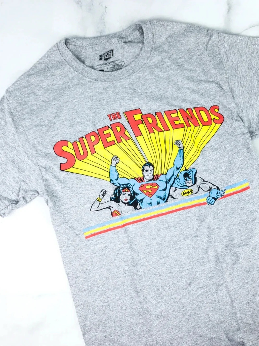 The Super Friends Graphic Tee - Gray